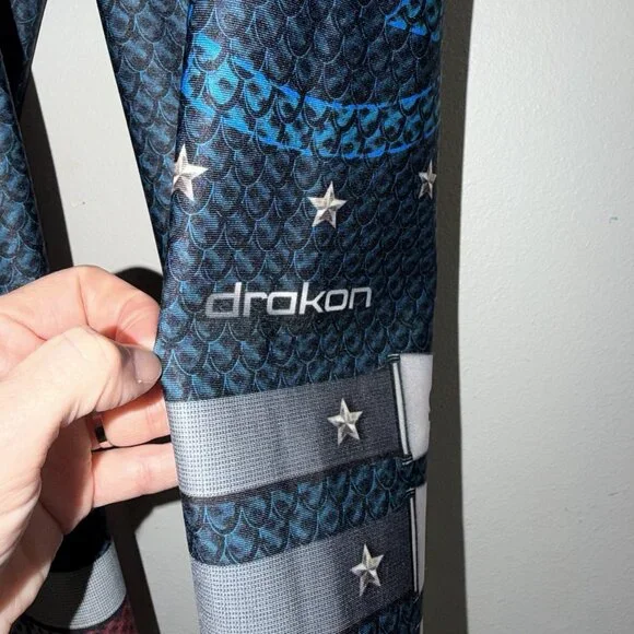 Drakon Captain America Leggings Workout Compression Womens One Size Thick Marvel - Picture 4 of 11